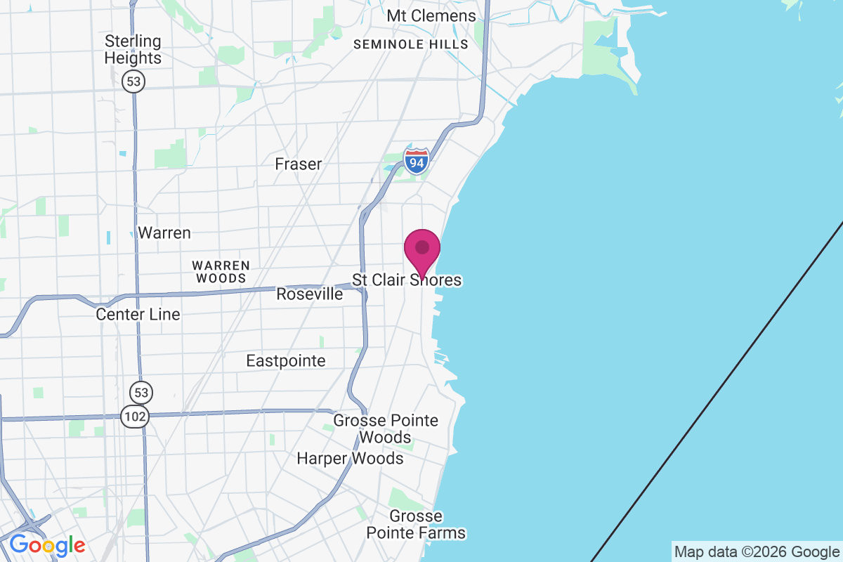 Carte de Saint Clair Shores