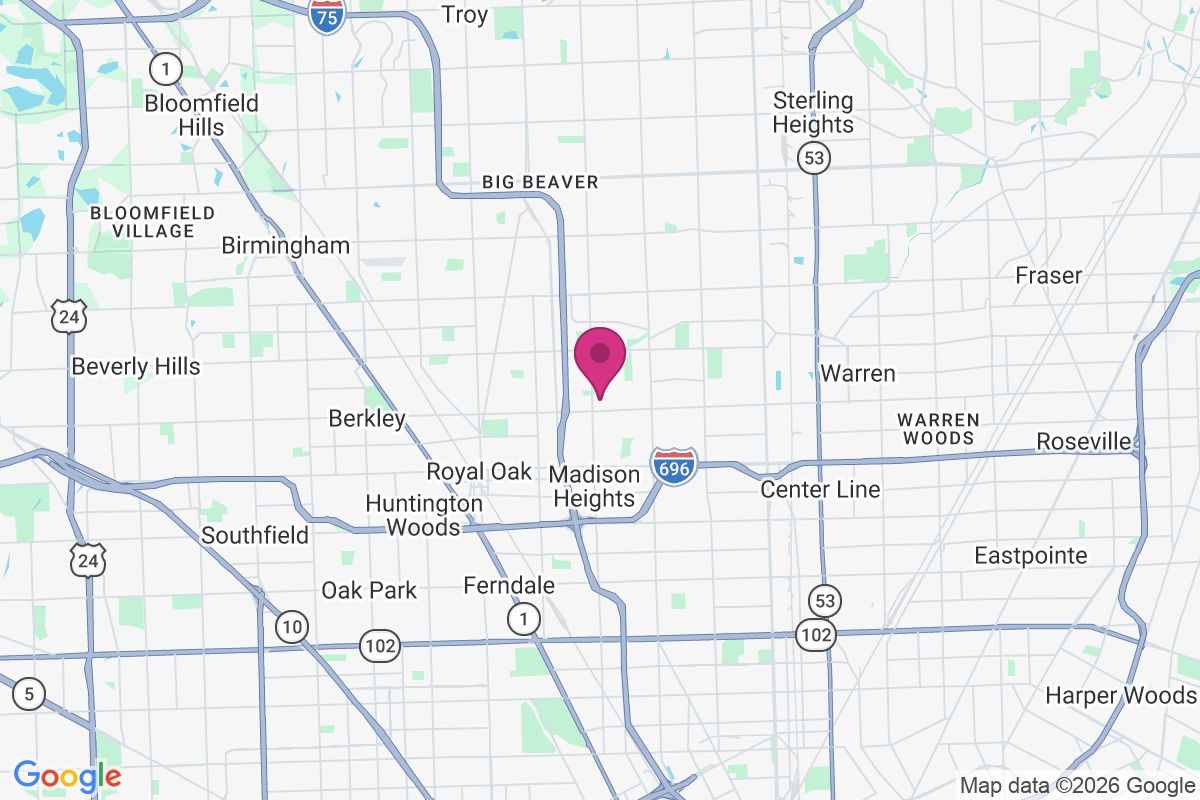 Carte de Madison Heights