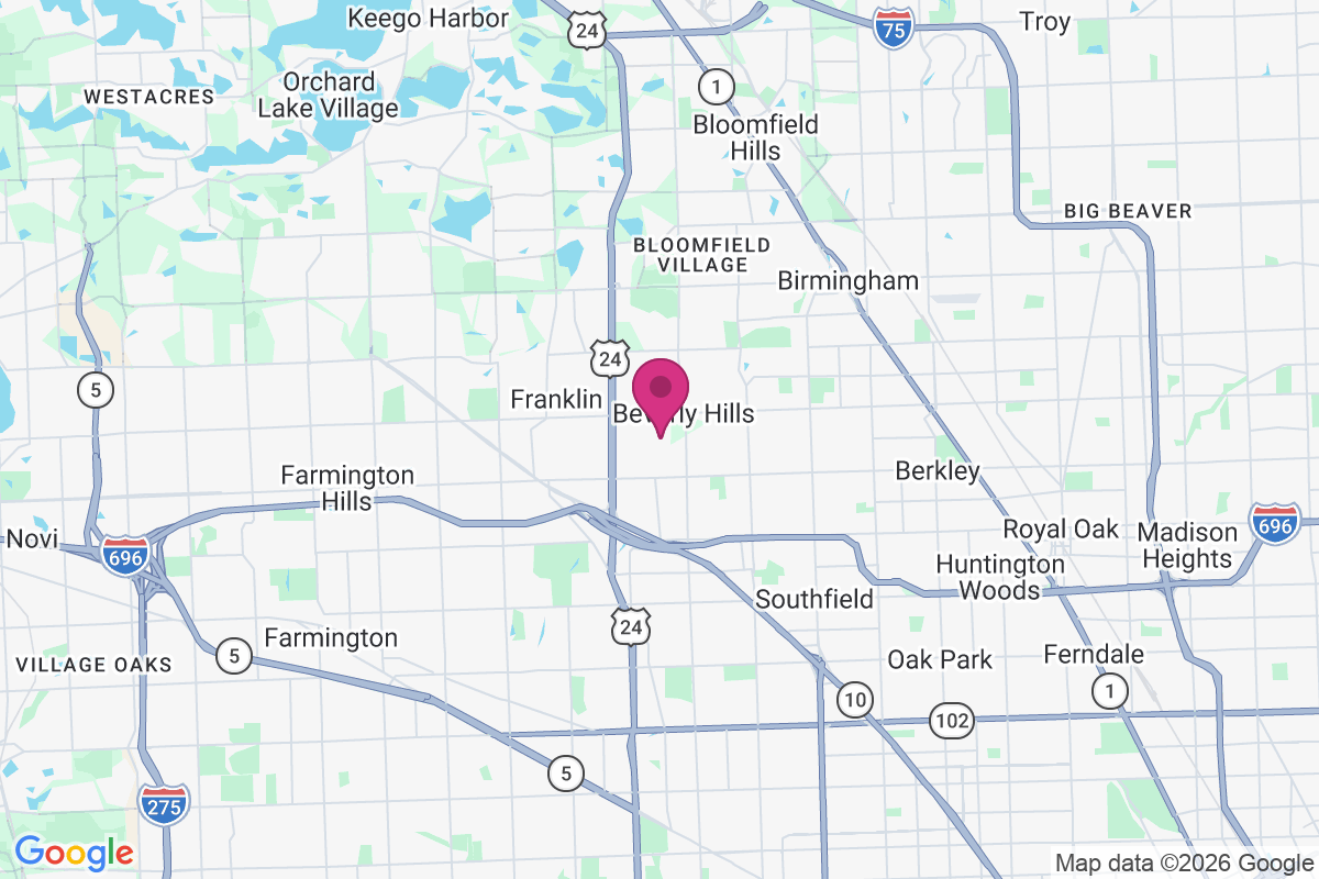 Carte de Bingham Farms