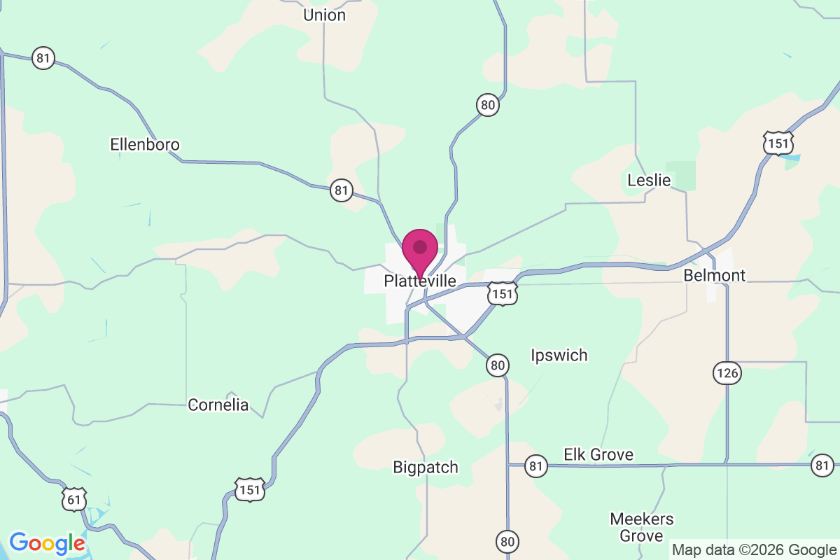 Carte de Platteville