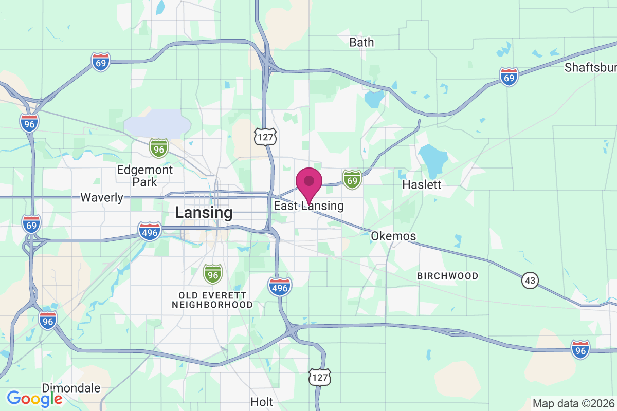 Carte de East Lansing
