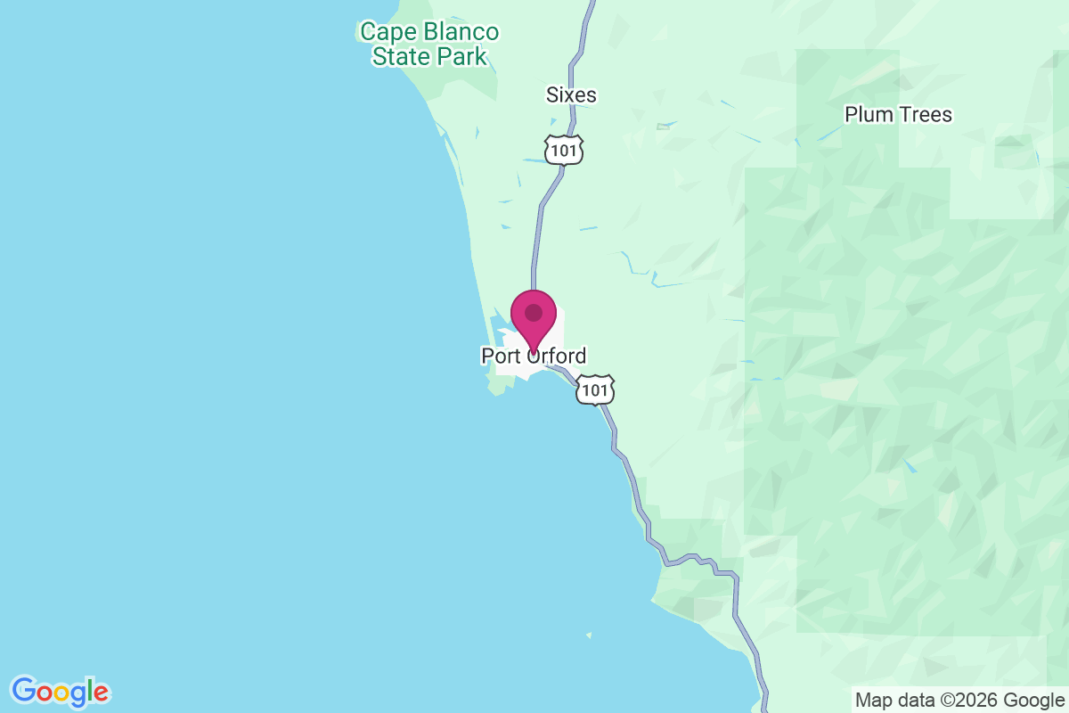 Carte de Port Orford