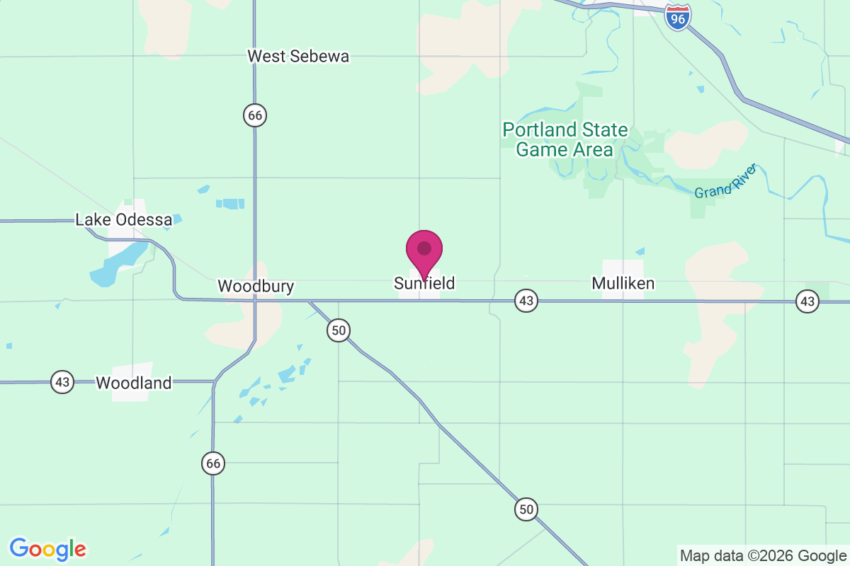 Carte de Sunfield