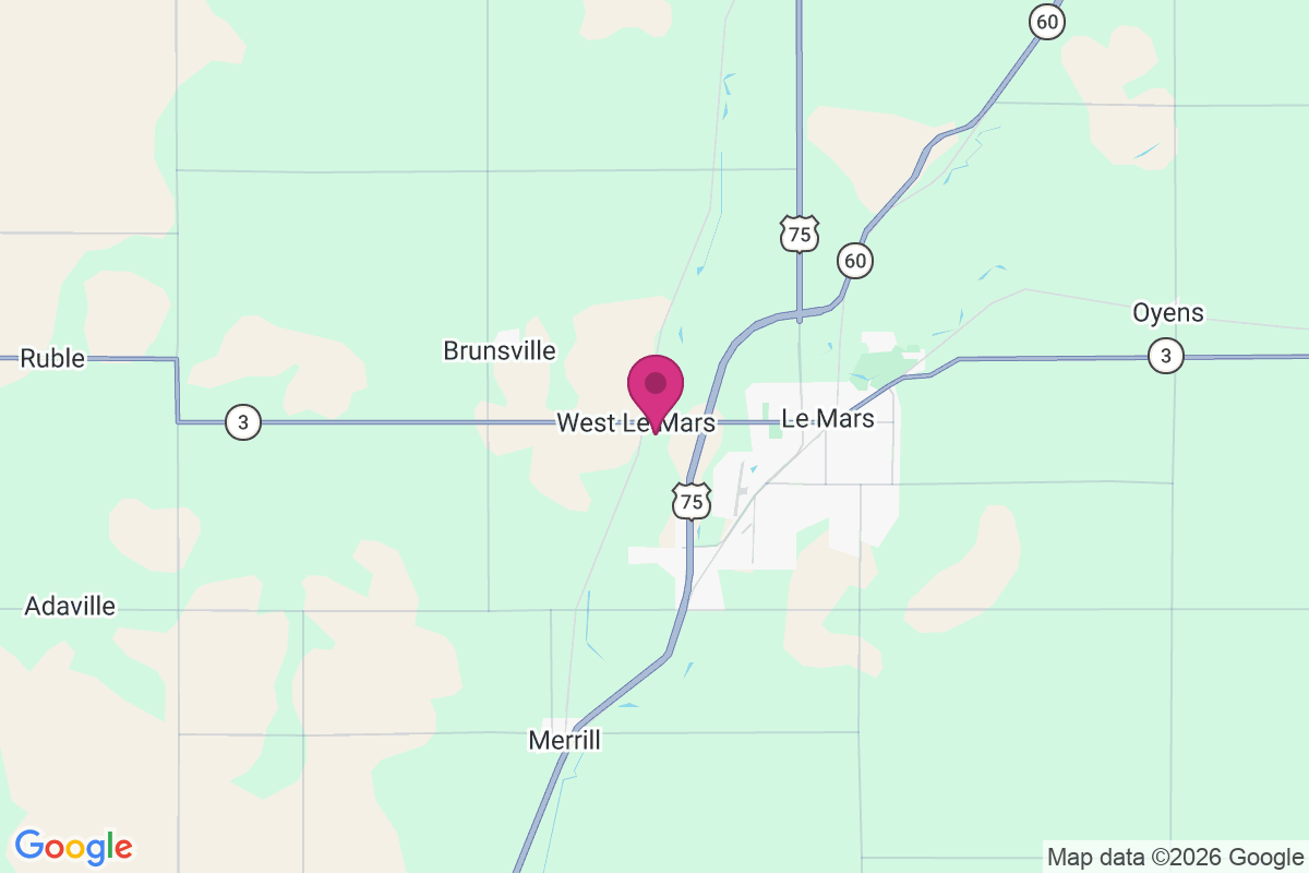 Carte de West Le Mars