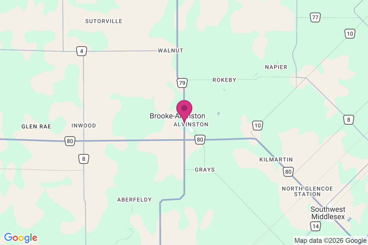 Carte de Brooke-Alvinston