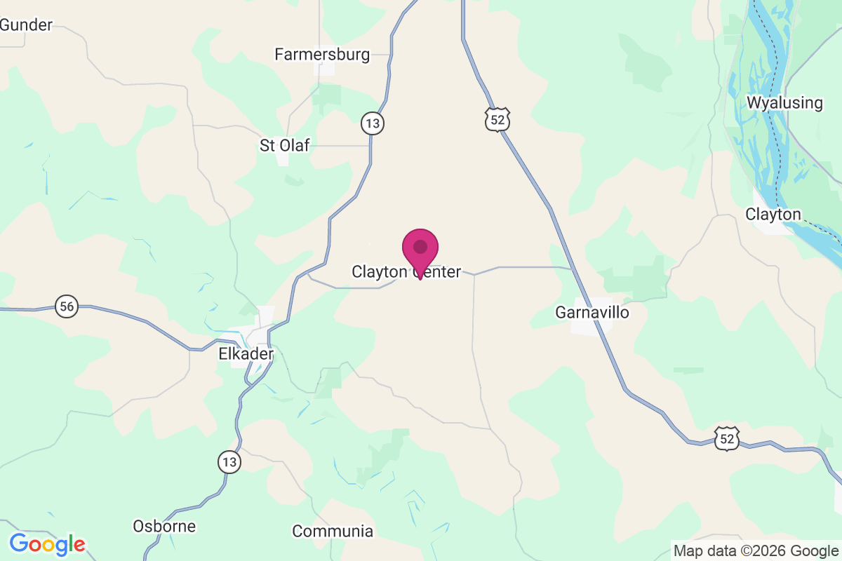 Carte de Clayton Center
