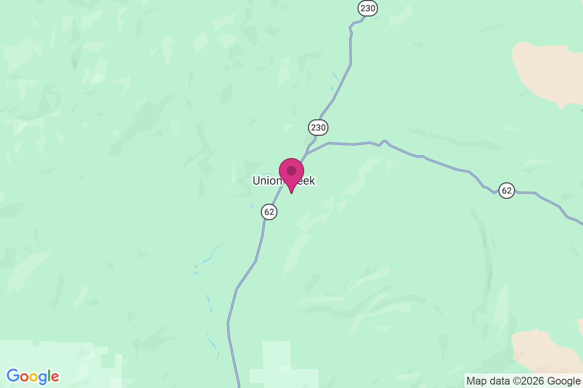 Carte de Union Creek