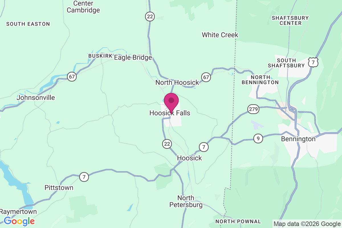 Carte de Hoosick Falls