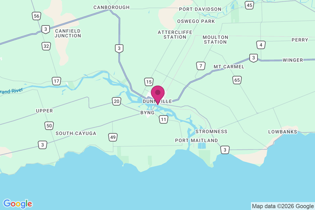 Carte de Dunnville
