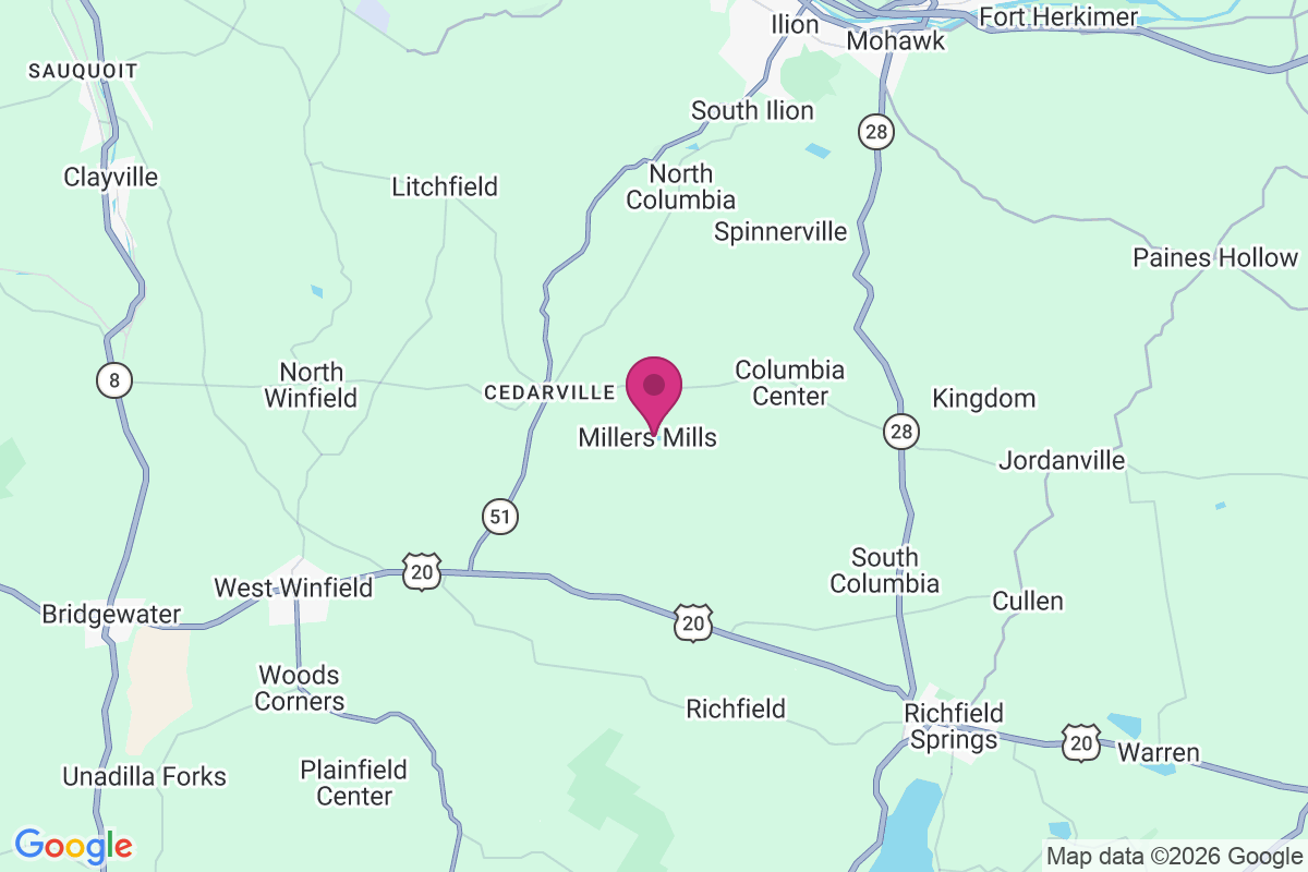 Carte de Millers Mills