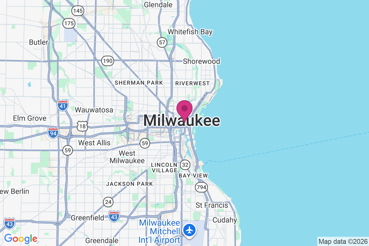 Carte de Milwaukee