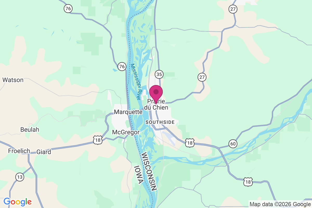 Carte de Prairie du Chien