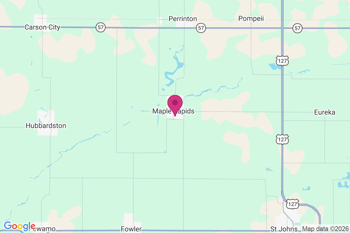 Carte de Maple Rapids