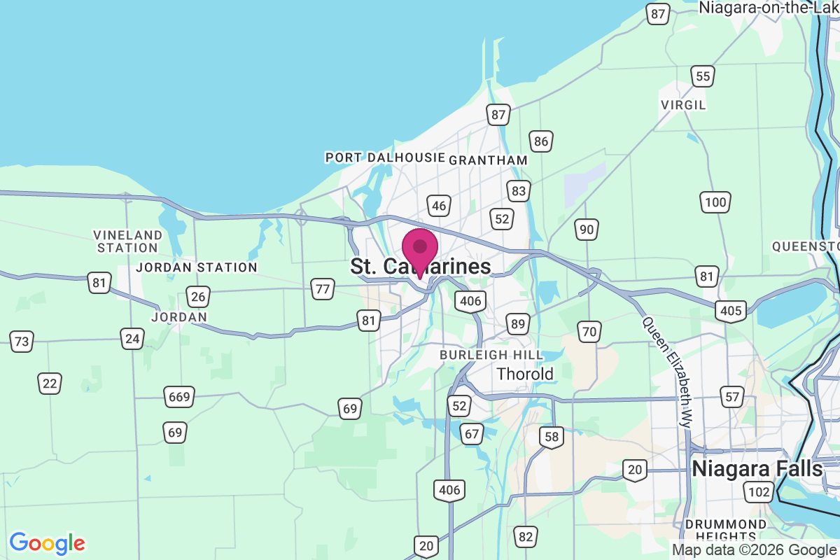 Carte de St. Catharines