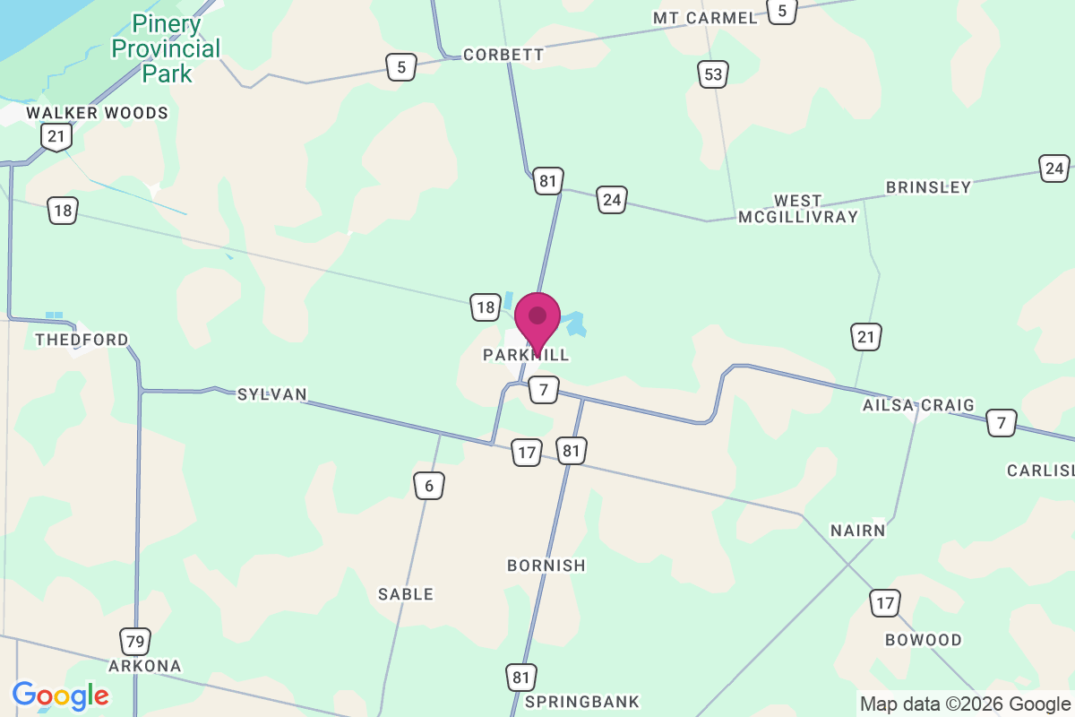 Carte de Parkhill