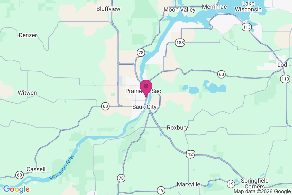 Carte de Prairie du Sac