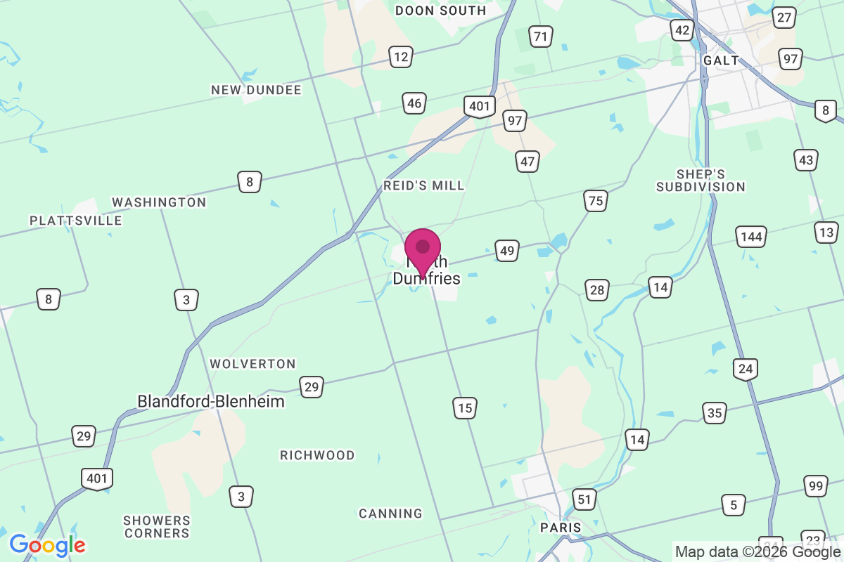 Carte de St. Jacobs