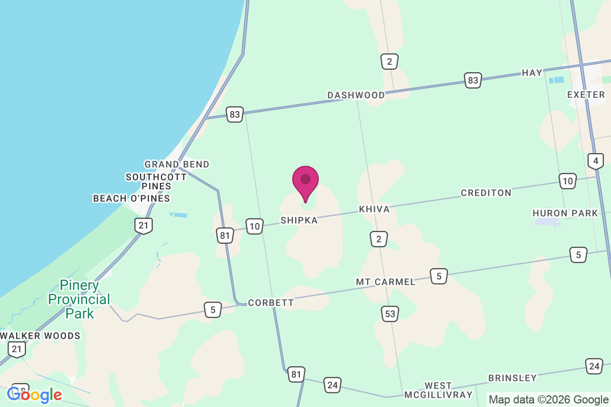 Carte de South Huron
