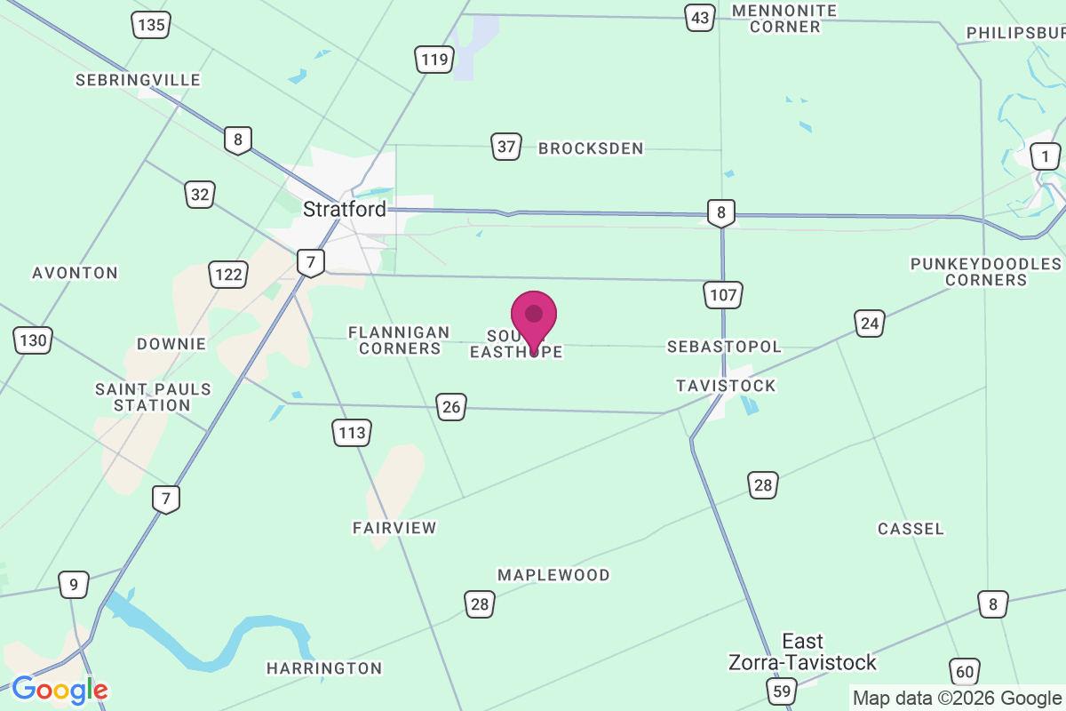 Carte de South Easthope