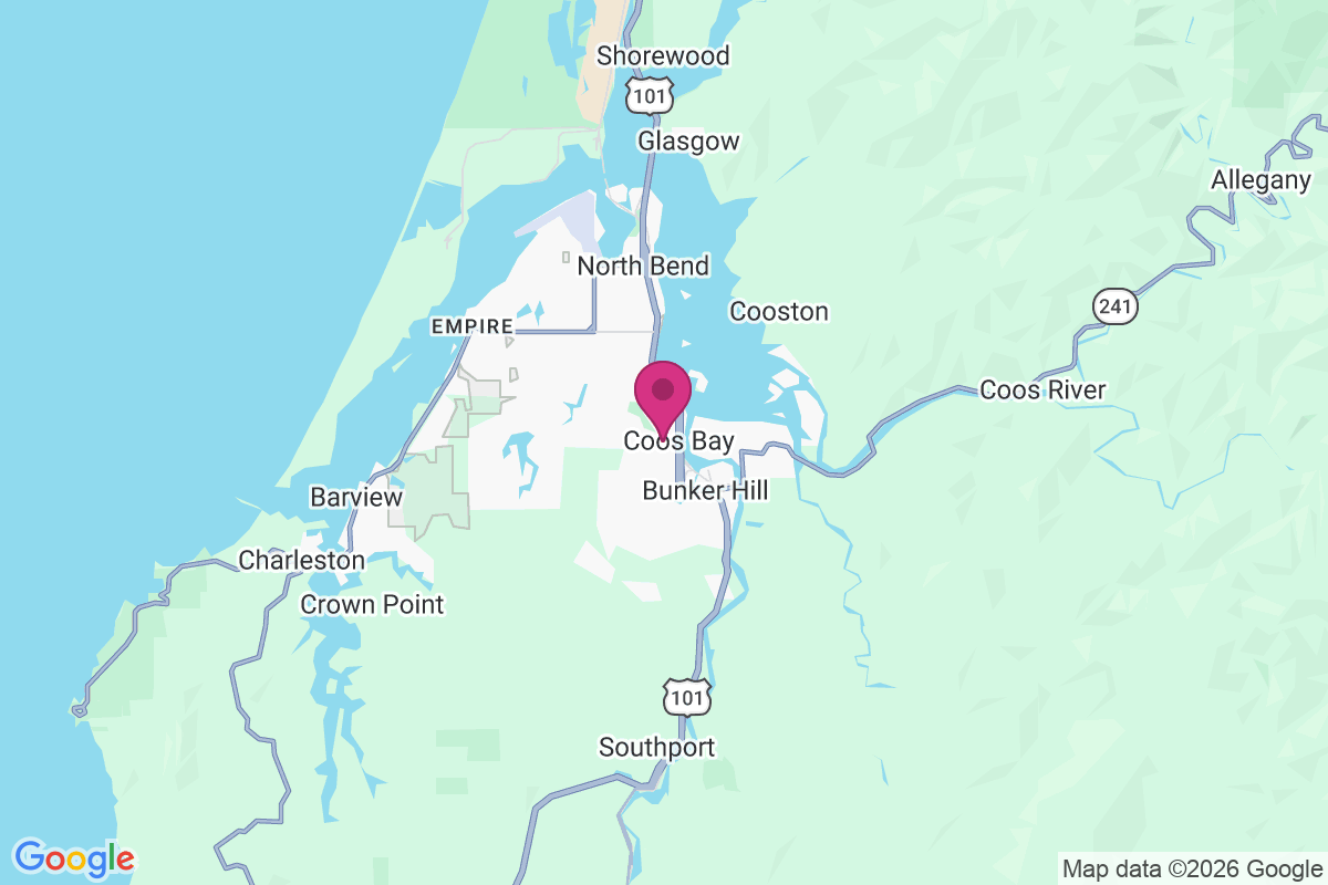 Carte de Coos Bay
