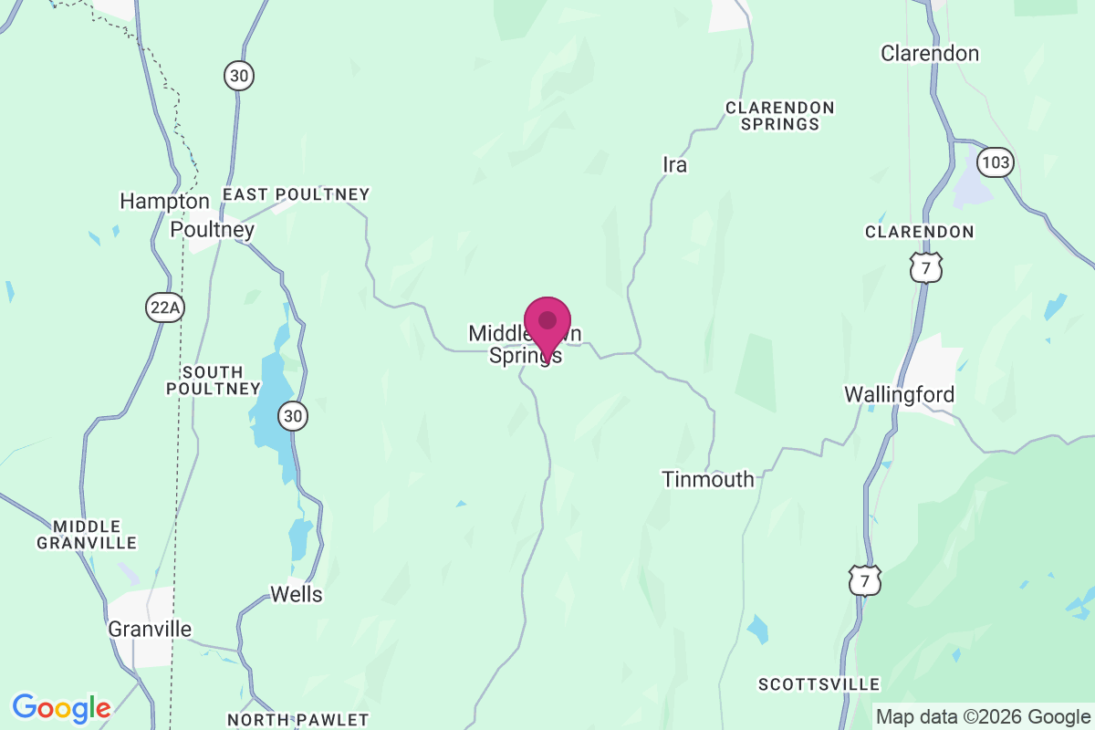 Carte de Middletown Springs