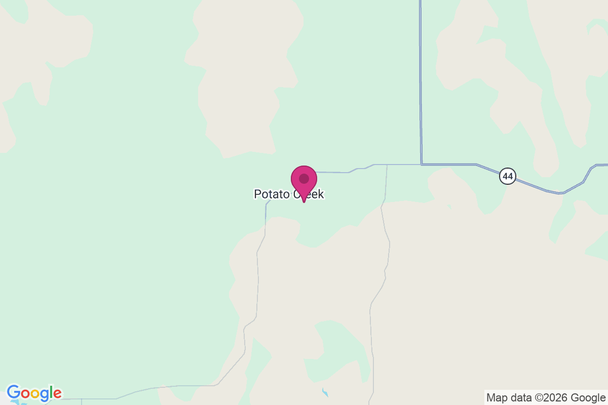 Carte de Potato Creek