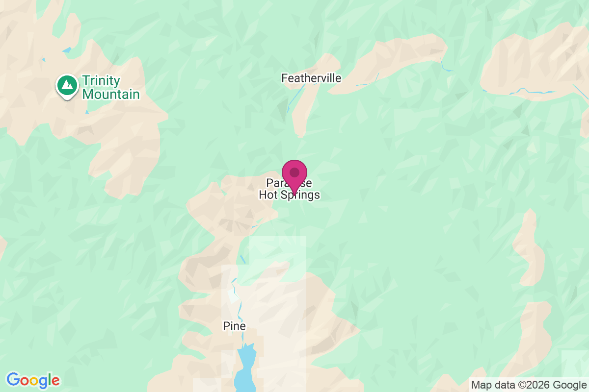 Carte de Paradise Hot Springs