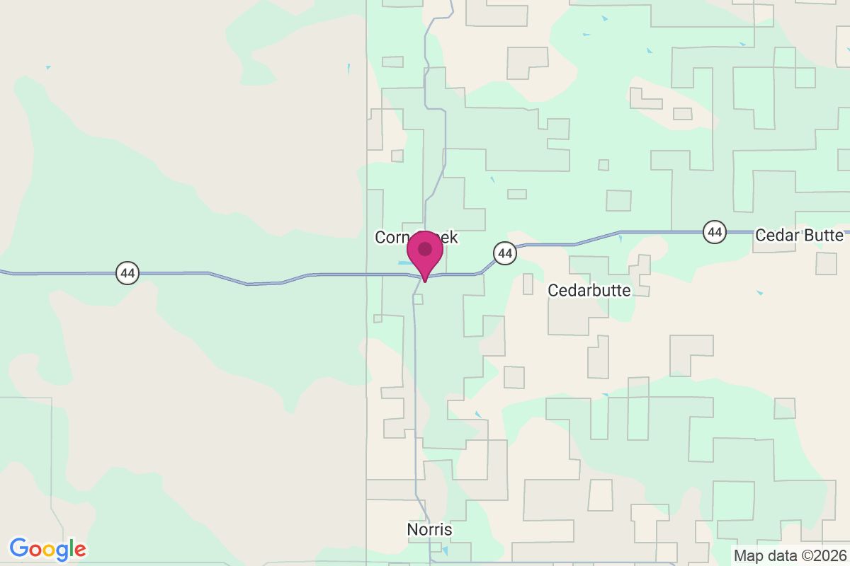 Carte de Corn Creek
