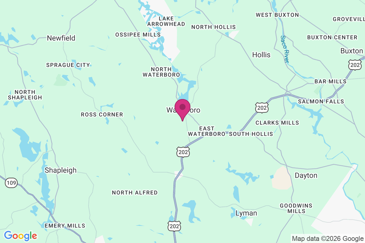 Carte de Waterboro Center