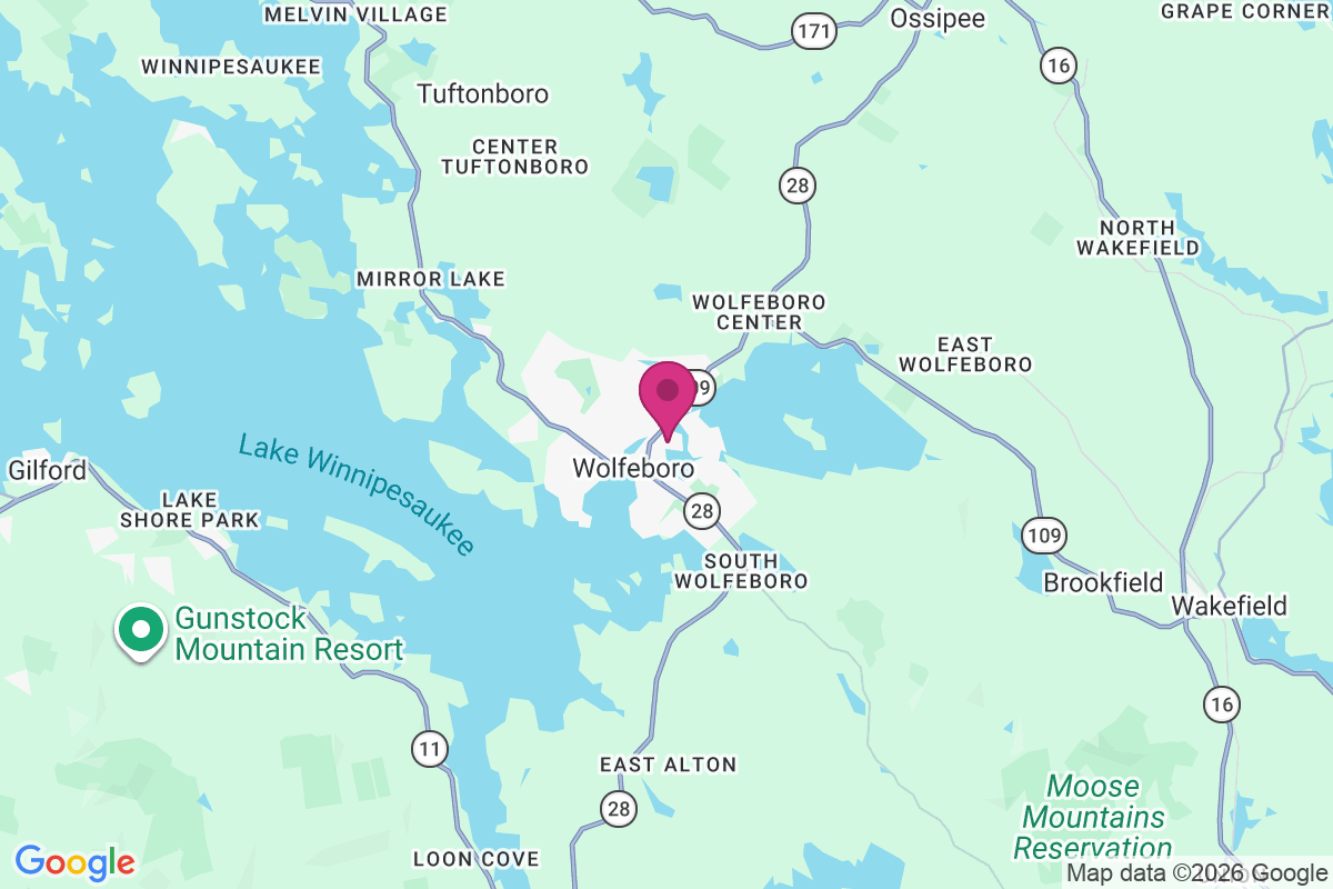 Carte de Wolfeboro Falls