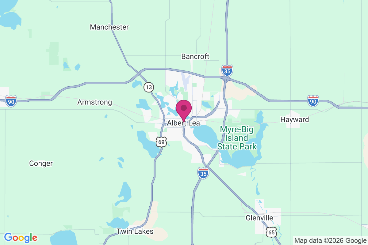 Carte de Albert Lea