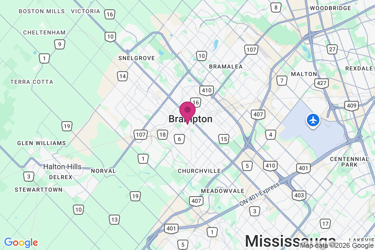Carte de Brampton