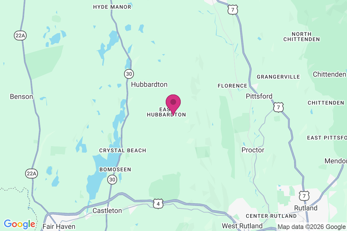 Carte de East Hubbardton