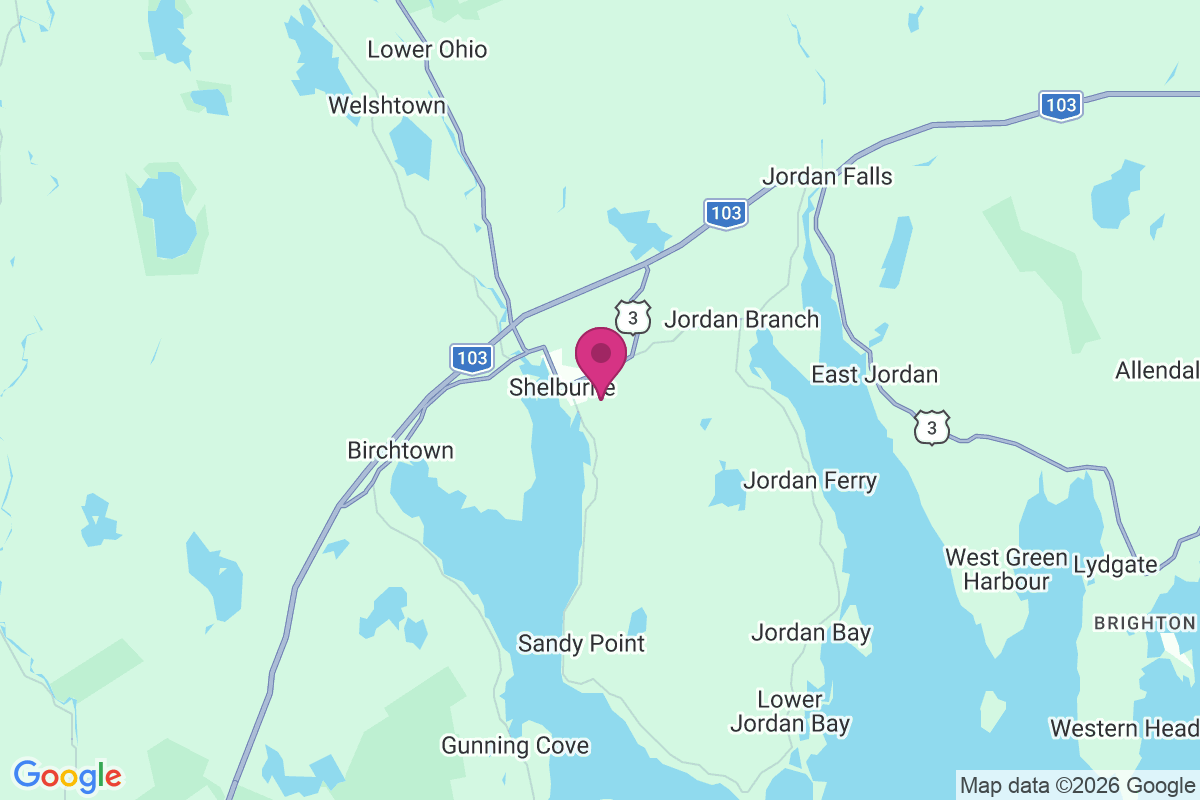 Carte de Shelburne Harbour