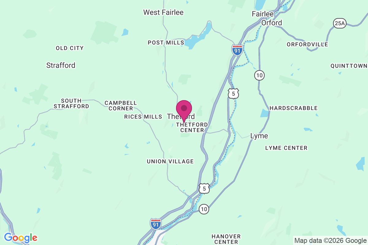 Carte de Thetford Center