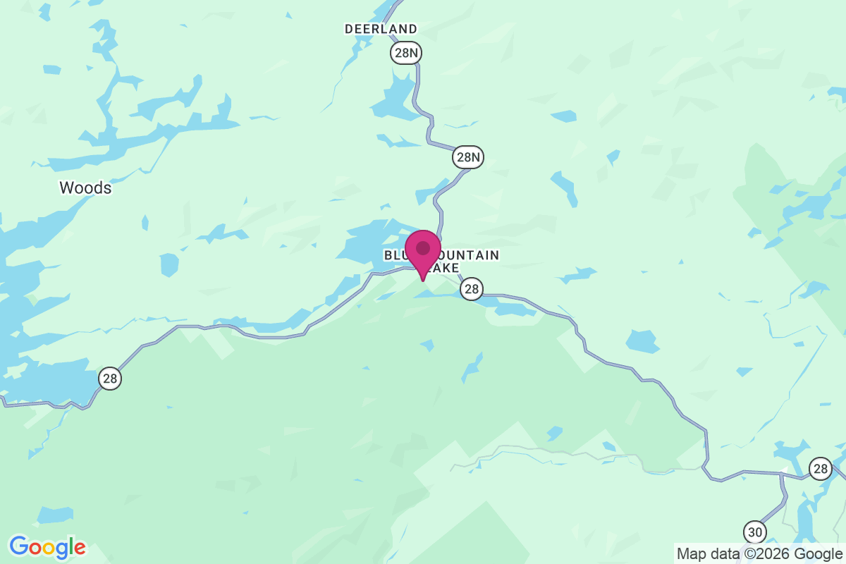 Carte de Blue Mountain Lake