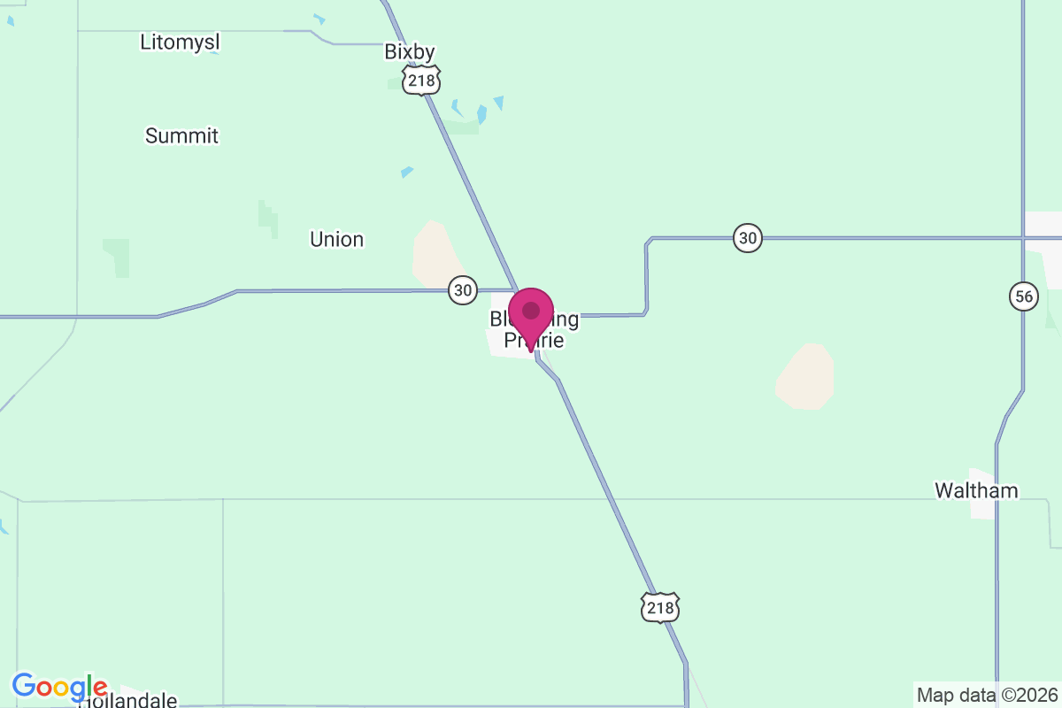 Carte de Blooming Prairie