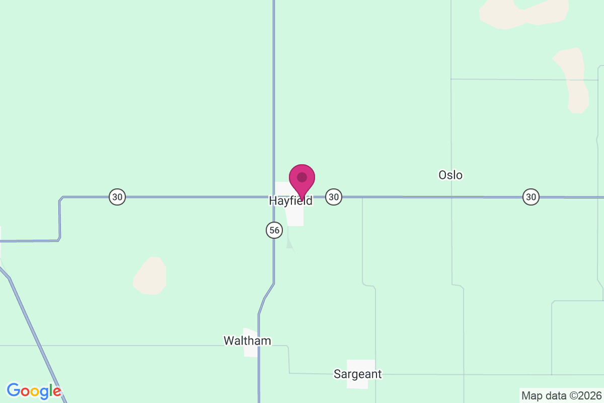Carte de Hayfield