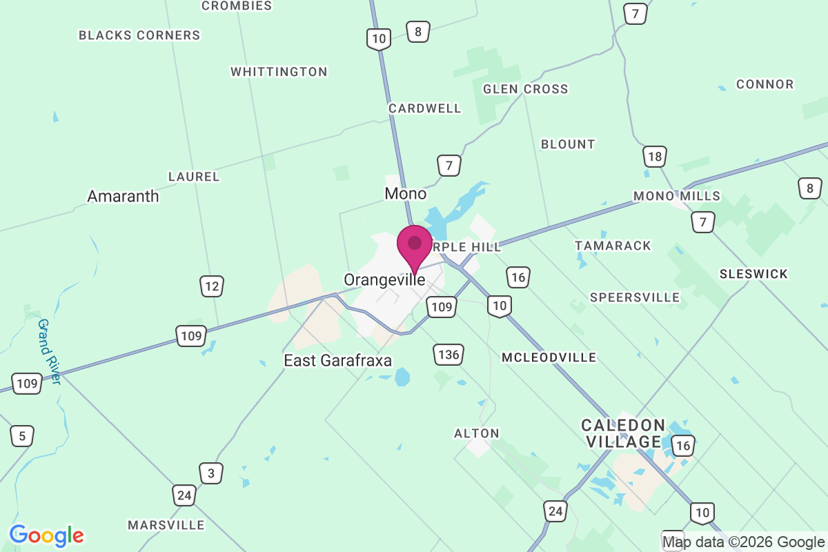 Carte de Orangeville