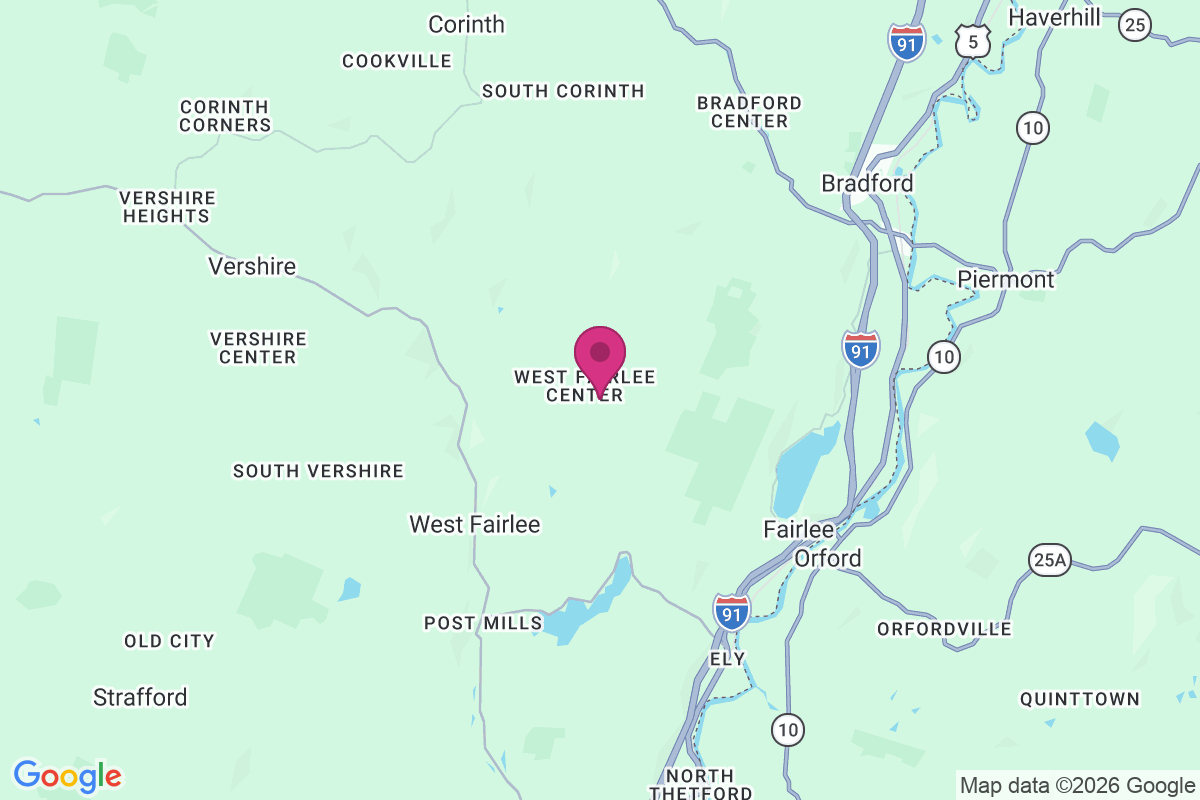 Carte de West Fairlee Center