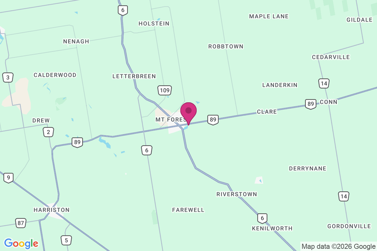 Carte de Mount Forest