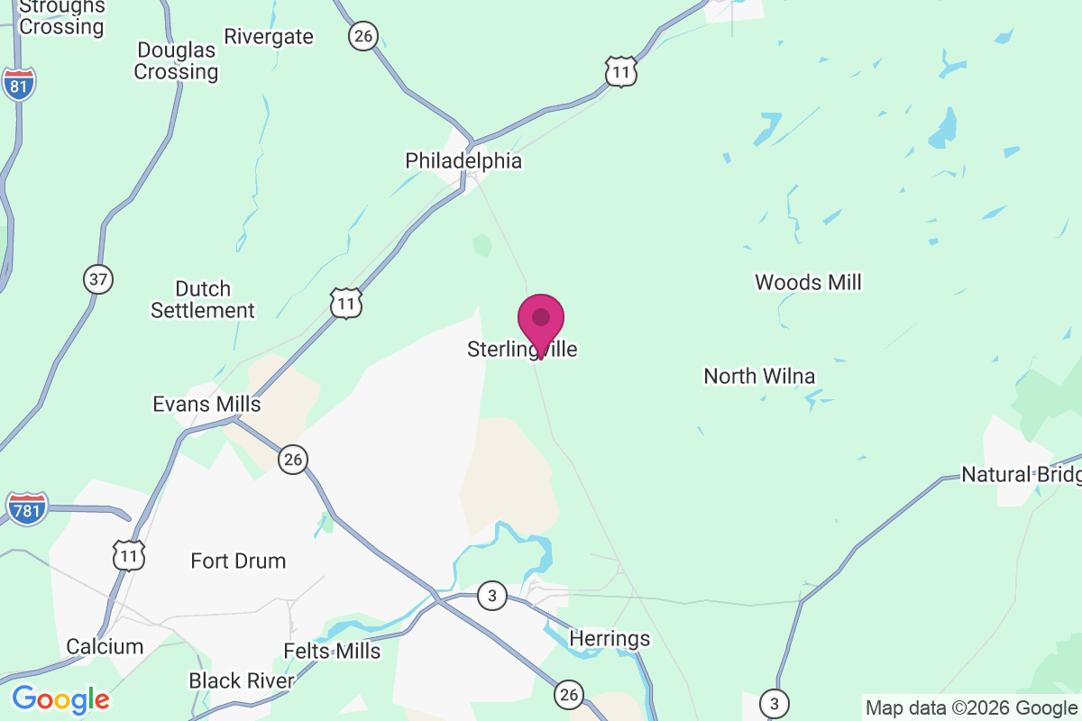 Carte de Sterlingville
