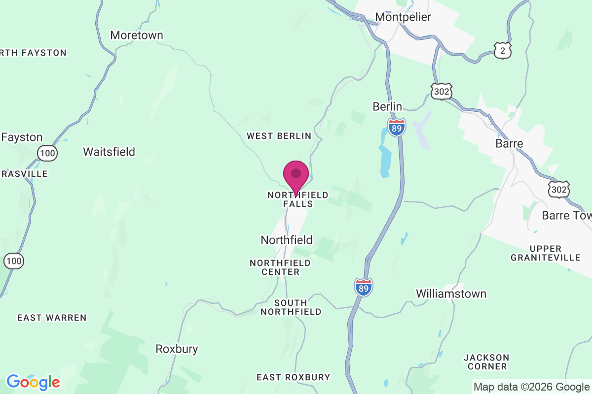 Carte de Northfield Falls