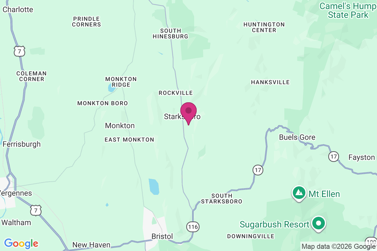 Carte de Starksboro