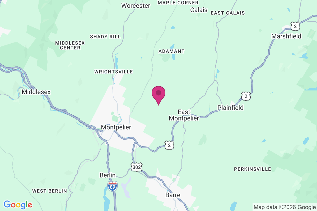 Carte de East Montpelier Center