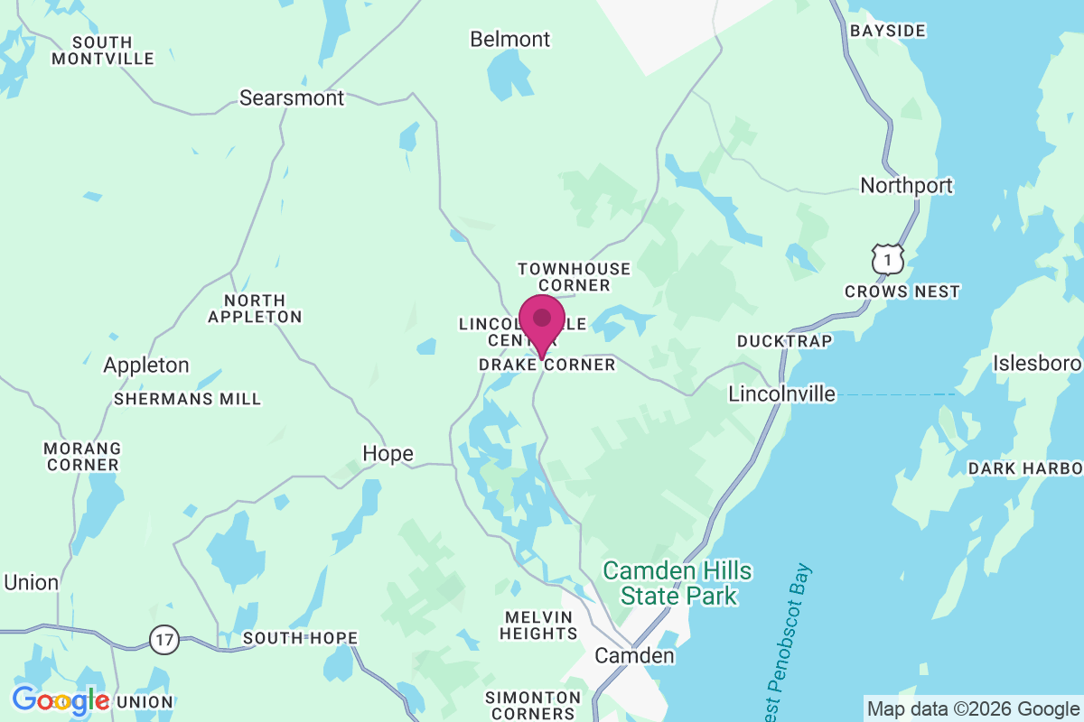 Carte de Lincolnville Center