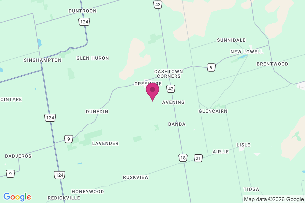 Carte de Creemore