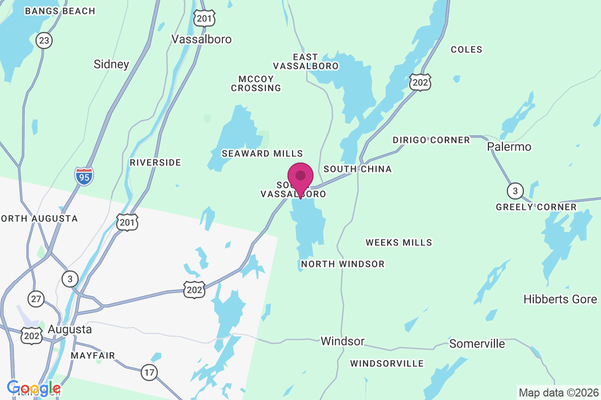 Carte de South Vassalboro