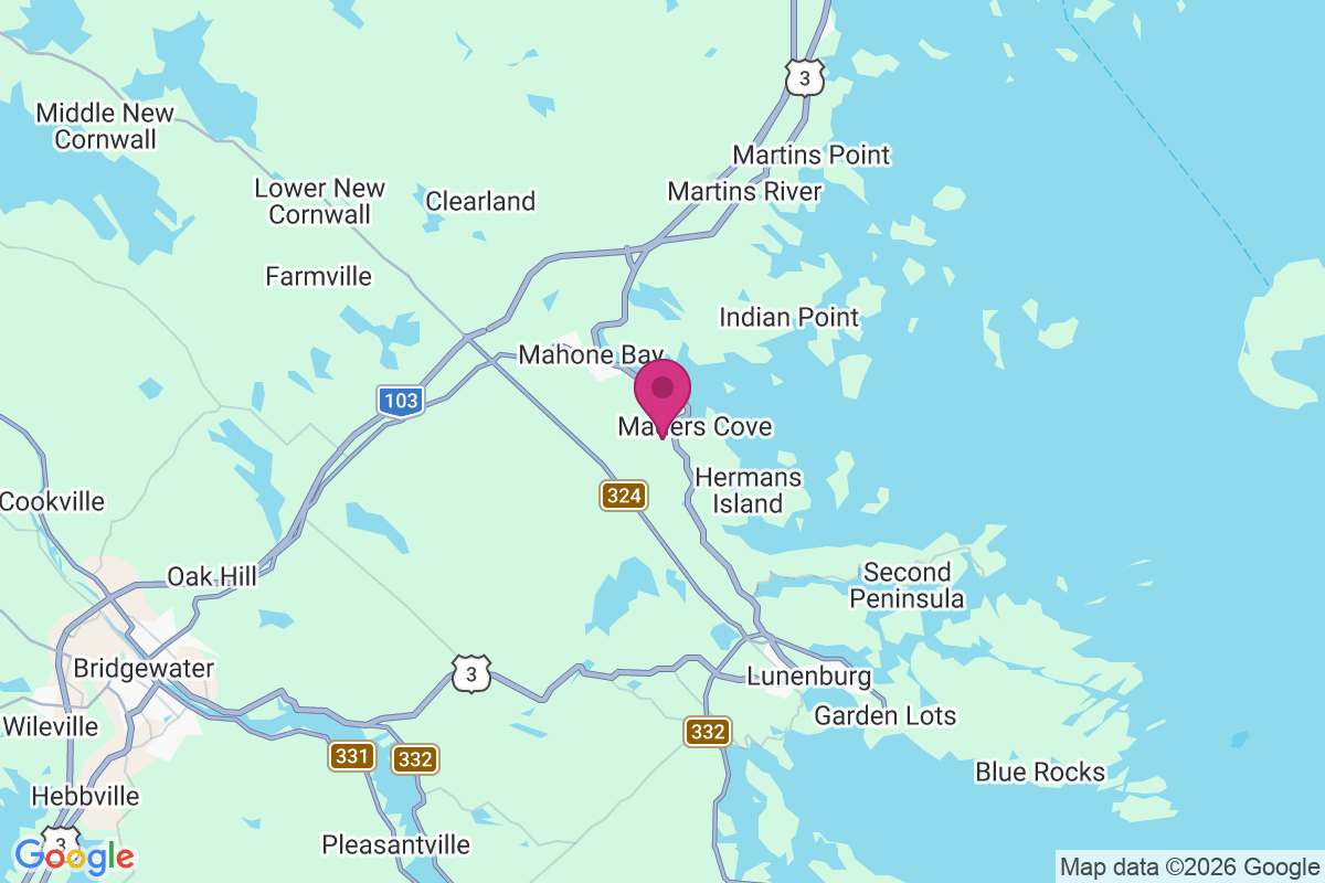 Carte de Mahone Bay