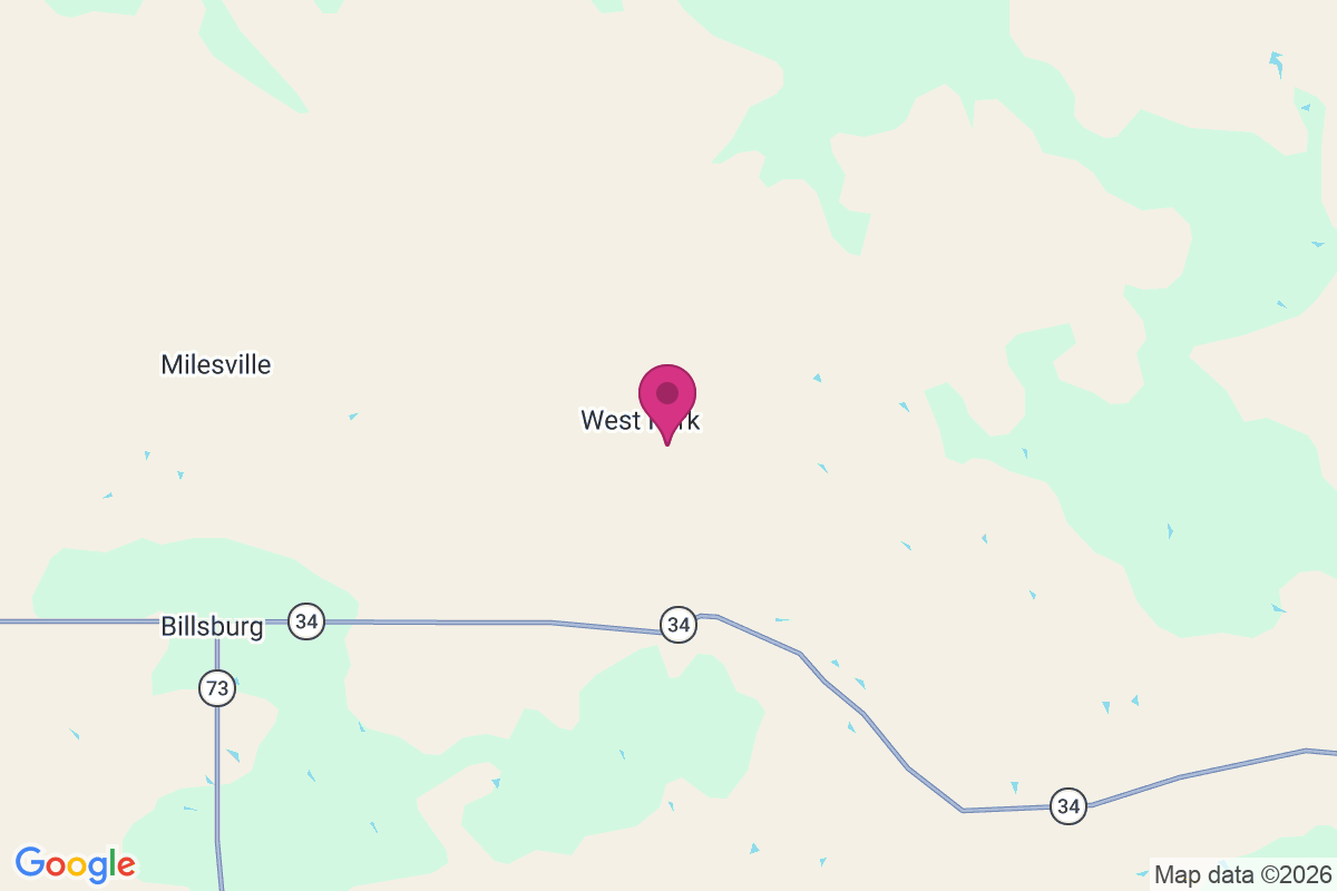 Carte de West Fork